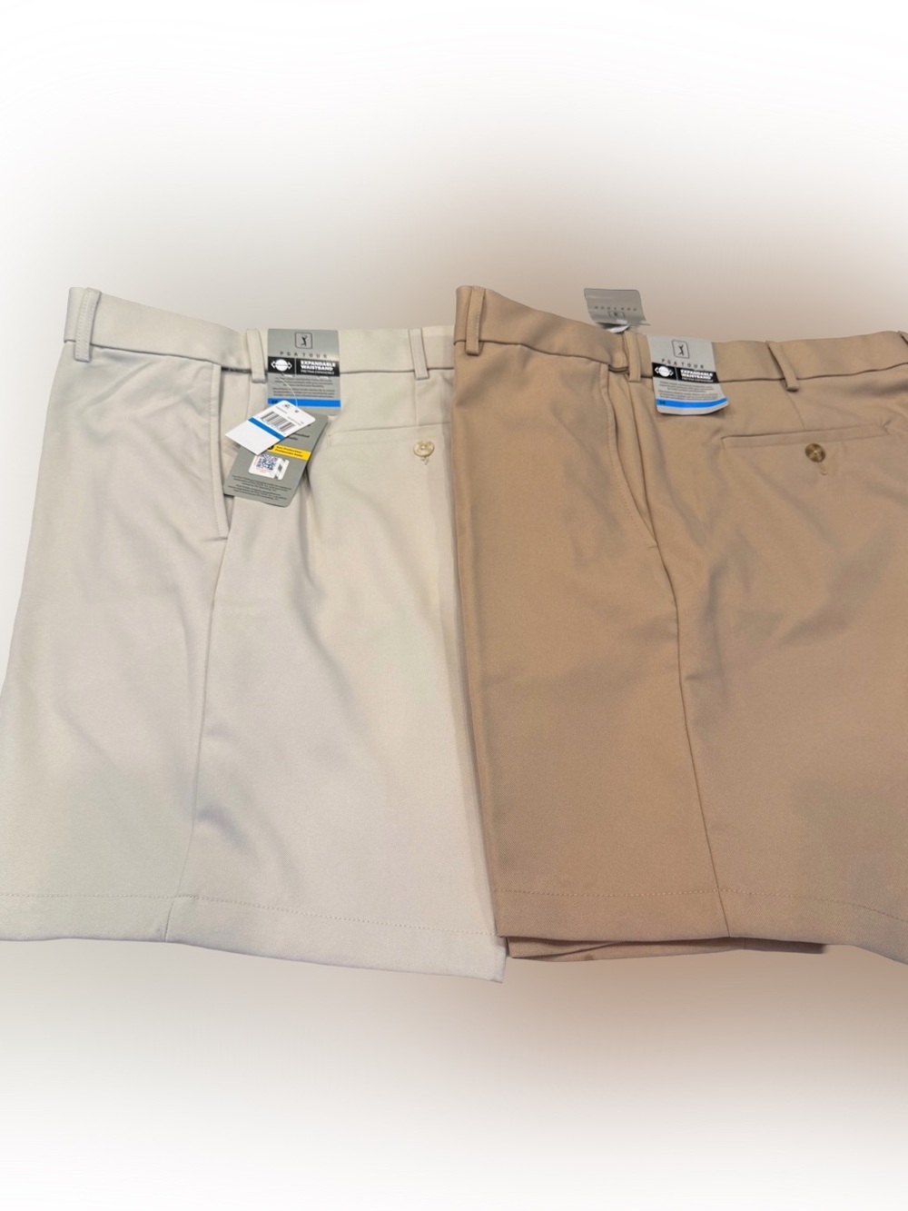 PGA Tour Men’s 2 PAIRS Of Shorts Moisture Wicking SPF 50 Sz 36 NWT